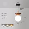Luz de entrada estilo japonés estilo tronco Luz de pasillo luz de pasillo Luz de techo de balcón nórdico luz de puerta de entrada de bola