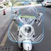 Parabrisas de Vehículo Eléctrico, Protector Frontal de Lluvia para Motocicleta y Scooter, Escudo de Plástico, Parabrisas de Vehículo a Batería, A prueba de Viento