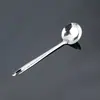 Juego de Cuchara para Sopa y Espumadera de Acero Inoxidable, Juego de Dos Piezas para Cocina Casera, Cuchara Larga para Olla Caliente, Espumadera para Sopa, Cucharón para Sopa