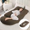 Almohada de Embarazo Amazon Protector de Cintura Almohada Inclinada para Dormir de Lado Almohada para Dormir de Embarazo en Forma de J Removible y Lavable Almohada de Embarazo Transfronteriza