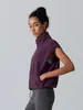 Chaleco de Cuello Alto Cálido Transfronterizo Chaqueta de Fitness para Mujer, Cortavientos y Resistente al Frío Ropa Deportiva para Correr Fitness Chaleco Ropa de Yoga
