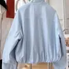 Colección Nueva de Primavera/Verano 2026 para Mujer: Chaqueta Hermosa Estilo Coreano de Principios de Primavera, Súper Elegante, Delgada, Cuello Alto, Chaqueta Corta