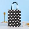 Bolsa de Papel Kraft de Lunares Arcoíris Bolsa de Regalo Bolso Souvenir Bolsa para Empaquetar Regalos Bolsa de Compras Fabricante Venta al por Mayor