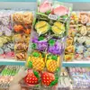 Divertidos Pasadores para el Cabello de Frutas con Diseños de Durazno, Durian, Uva, Piña y Fresa; Pinzas y Pasadores Creativos para Niñas con Temática de Comida