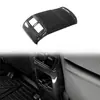 Adecuado para modificación de CRV 2017, cobertura completa de las salidas de aire traseras, configuración básica, moldura decorativa de superficie brillante ABS de fibra de carbono para el interior del automóvil
