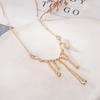 Collar irregular con forma de gota de agua de lava con personalidad europea y americana, estilo frío para mujer, accesorios de cadena de clavícula de hip hop para chica sexy, nuevo