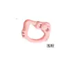 Cuentas Espaciadoras de Cabeza Kt Huecas Pintadas de Colores Agujero Recto Aleación Cuerda para el Cabello Linda Cuentas Sueltas Cadena para Teléfono DIY Accesorios de Cuentas
