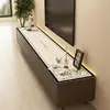 26 Nuevos Manteles de Cuero de Lujo de Gama Alta para Sala de Estar del Hogar, Gabinete de TV, Almohadilla Protectora, Mantel Impermeable a Prueba de Aceite para Escritorio