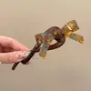 Presilhas de cabelo estilo coreano de luxo leve para mulheres com cabelo grosso, novo modelo 2026, presilhas torcidas florais grandes e requintadas de alta qualidade