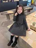 Vestido para Niñas 2026 Otoño/Invierno Nuevo Estilo Coreano Sencillo Vestido Princesa Versátil para Niñas Vestido Chaleco Acolchado