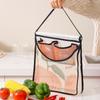 Fábrica direta novo saco de embalagem de legumes e frutas, cozinha de frutas e legumes armazenamento pendurado saco parede pendurado bolso de rede transparente