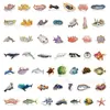 50 Adesivos Biológicos Japoneses para Pets, Temática Científica, À Prova d'Água, Papelaria para Diário DIY, Adesivos para Decoração de Capa de Celular