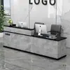 Mostrador de Caja Compañía Mostrador Frontal Pintado Mostrador de Recepción Salón de Belleza Tienda de Ropa Mostrador Pequeño de Caja Tienda de Celebridades de Internet Mostrador de Bar