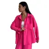 2026 Conjunto de Pantalón Ancho Casual de Color Sólido con Bolsillos y Cárdigan para Mujer Europeo y Americano Amazon