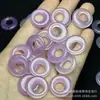 Morado Transparente Hielo 20mm Hebilla de Paz Hebilla de Princesa Piezas para Aretes Venta al por Mayor DIY Colgantes de Joyería de Jade Pasador Accesorios de Jade