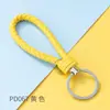 Llavero Tejido de Cuero PU Colorido, Moderno y Sencillo, Accesorios DIY para Bolsas, Coches y Juguetes, Llaveros al por Mayor