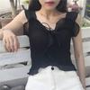 Camisola com Borda Franzida e Lindo Design nas Costas para Mulheres, Peça de Roupa para o Verão com Design Único, Top Sem Mangas que Pode Ser Usado como Camada Base ou Peça Externa