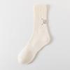 Calcetines de punto gruesos de estilo japonés para mujer, hasta media pantorrilla, con fondo de toalla gruesa, deportivos, para hombre