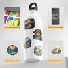 50 pegatinas de graffiti de vida de campamento transfronteriza, pegatinas decorativas impermeables para tazas de agua, pegatinas creativas de tazas de agua de campamento al por mayor