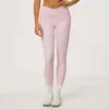 Pantalones Largos Ajustados de Sensación Nude Otoño Invierno Deportivos Transpirables Alta Elasticidad Cintura Alta Levanta Glúteos Control de Abdomen Running Fitness Yoga Pantalones Largos 2588
