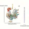 Colgante de Acrílico 2D de Gallo de Pascua Nuevo Transfronterizo Regalo de Fiesta Llavero Colgante para Interior de Coche