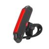 Luz Trasera LED de Advertencia para Bicicleta Montaña cob Carga USB para Mochila Highlight Luz Trasera Roja y Azul para Bicicleta en Paseos Nocturnos