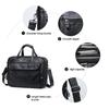 Bolso de Mano de Cuero Genuino de Alta Gama Transfronterizo, Maletín de Negocios para Hombre de Gran Capacidad, Bolso Cruzado Multifuncional para Computadora para el Día a Día