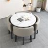 Conjunto Simples de Mesa e Cadeiras para Negociação para Recepção de Loja Comercial, Reunião, Negociação, Mesa Redonda Pequena, Mesa de Refeição de Escritório, Lazer