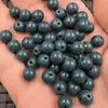 Contas redondas azul tinta imitação de Jade contas soltas 8mm contas de vidro pulseira DIY colar contas tecidas atacado