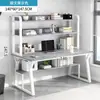 Mesa de escritorio para computadora para uso doméstico, estantería simple para dormitorio de estudiante, escritorio integrado para estudio y escritura, escritorio para oficina de casa de alquiler