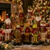Muñecos de Navidad, Papá Noel telescópico de Navidad, muñeco de nieve, renos, artículos de decoración navideña, decoraciones de ambiente navideño