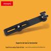 Lâmpada flash externa suporte de duas cabeças suporte sapata quente barra transversal suporte de uma palavra Yuntai placa de enchimento rack de luz aplicável