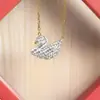 Moderna Cadena para Clavícula de Ganso y Pato Estilo Coreano para Mujer, Versátil y de Alta Gama, Exquisita y que No se Desvanece, Cadena de Amistad