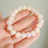 Directo de fábrica 10 mm jade roto pulsera de dos colores pequeña fresca para estudiantes alrededor del dedo suave hombres y mujeres imitación Bodhi pulsera degradada