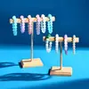 Estante para Joyas, Aretes, Ligas para el Cabello, Perchas de Madera, Exhibidor de Pulseras, Estante para Puesto de Transmisión en Vivo, Estante Exhibidor de Pulseras