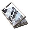 Funda para teléfono móvil Samsung Z Fold6 con orificio fino, lente resistente a caídas, ventana de empuje, cobertura total, funda de cuero ultrafina de color sólido para Z Fold6