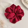 Goma para el pelo satinada brillante color crema, liga para el pelo de alta gama, accesorio para el pelo femenino, estilo nuevo
