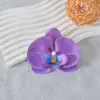 Filme de Simulação Flor Phalaenopsis Pétalas Flores de Simulação Acessórios Adorno de Cabeça Presilha de Cabelo DIY Artesanal Decoração de Cerimônia de Casamento