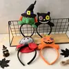 Mingguan Producto Nuevo Transfronterizo Halloween Dibujos Animados Muñeco Tridimensional Diadema Cabeza de Bruja Calabaza Hebilla de Cabeza Diadema de Vampiro Venta al por Mayor
