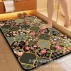 Felpudos para Puerta de Entrada Estilo Bohemio de Comercio Exterior Transfronterizo, Felpudos de Gama Alta, Terciopelo de Cristal, Alfombras Resistentes a las Manchas y de Fácil Cuidado