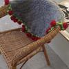 Manta Tejida a Crochet con Flor de Lana Hecha a Mano Regalo Creativo Manta de Rosa Producto Terminado Manta de Nuevo Ramo Cálida y Cómoda