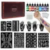 Set de Crema para Tatuajes de Colores Más Vendido Transfronterizo Maquillaje de Efectos Especiales Set de Cremas para Tatuajes Temporales Maquillaje de Escenario Maquillaje Festivo