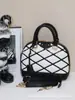 Bolso de Mano Clásico Popular de Comercio Exterior Cuero Genuino Bolso de Mujer Bolso Cruzado de Hombro de Alta Calidad Bolso tipo Concha para Mujer Marca Grande Productos de Guangzhou