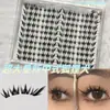 Novos Cílios Postiços Autoadesivos Ultra Volumosos, Estilo Chinês, Semelhantes a Cauda de Raposa, Segmentados e Realistas, Look Cosplay Estilo Cauda de Raposa Curvado