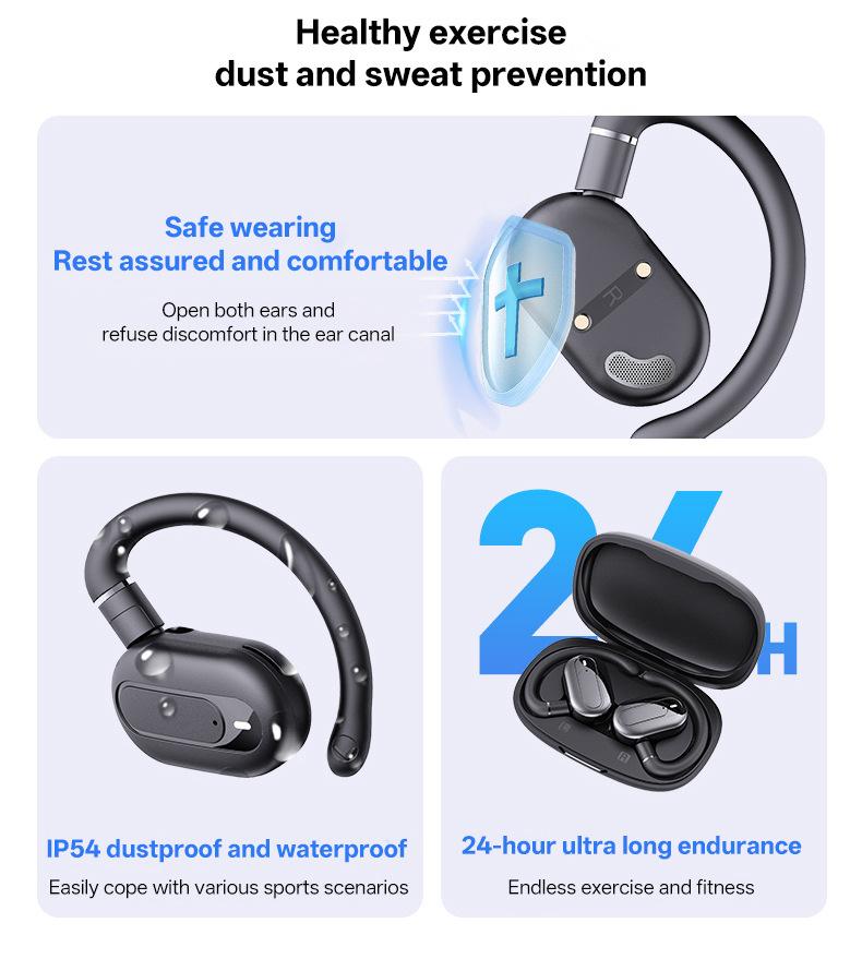 无线蓝牙翻译耳机实时通话翻译功能设备骨传导不入耳降噪翻译耳机