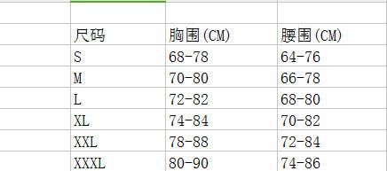 比基尼尺寸