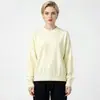 Amazon Comercio Electrónico Transfronterizo Marca de Moda MAX Auténtico Mismo Estilo Color Sólido Cuello Redondo Holgado Versátil Suéter de Punto para Mujer