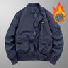 Chaqueta gruesa informal para hombre, chaqueta de piloto cálida, ropa de algodón grueso para otoño e invierno para hombre 23519A