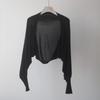 Cárdigan de Punto Protector Solar de Seda de Hielo Coreano, Chal Ligero de Verano para Cubrir, Camisa para Aire Acondicionado, Top tipo Batwing para Mujer