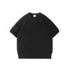 Rumei Estilo Retro Americano Old Money Texturizado Ropa de Trabajo Sencilla Manga Corta Verano Versátil Casual Camiseta de Manga Corta con Botones